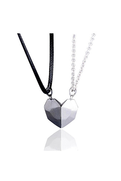 Choice6 1 Good Simple Quality Couple Pendant Necklace Electrocardiogram,Magne...