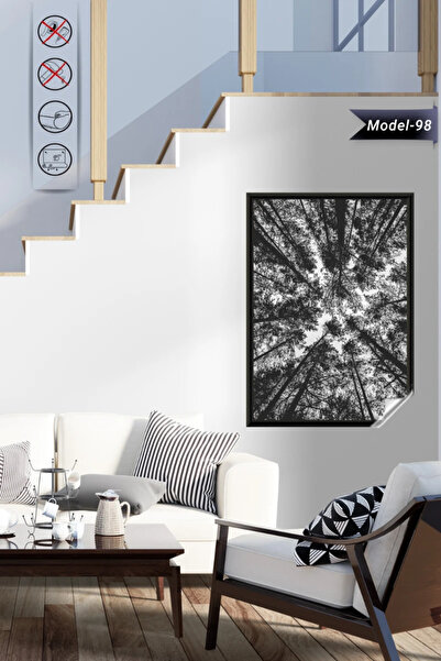Akıllı Kağıt Statik Tutunma Özellikli Tablo - Poster Manzara (Model-98)