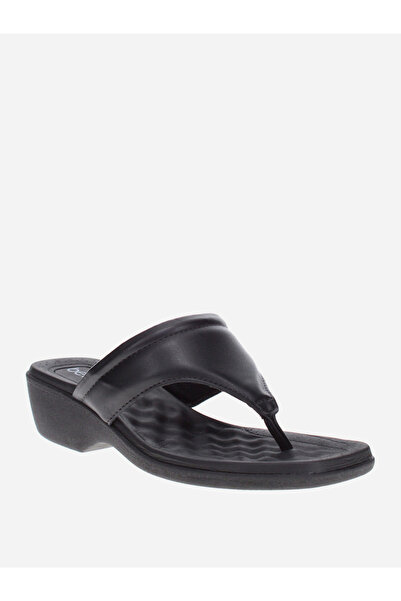 Beira Rio Solid Slip-On Wedge Heel Sandals