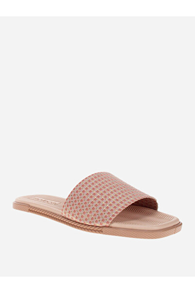 Moleca Textured Slip-On Flat Sandals