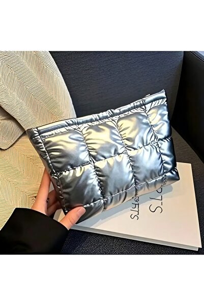 Choice حقيبة مكياج فضية كبيرة السعة للسفر، حقيبة مستحضرات تجميل عصرية محمولة ...