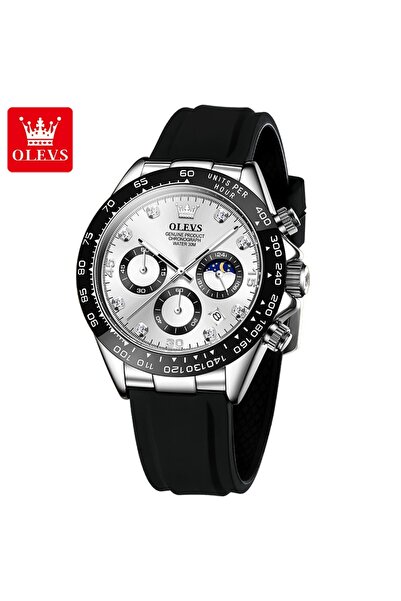 choice2 ساعة رجالية فاخرة من ماركة OLEVS 2875، لون أبيض ناصع، تعمل بالكوارتز،...