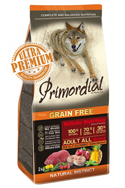 Primordial Grain-Free Holistic Dog Adult BuffaloMackerel 12kg