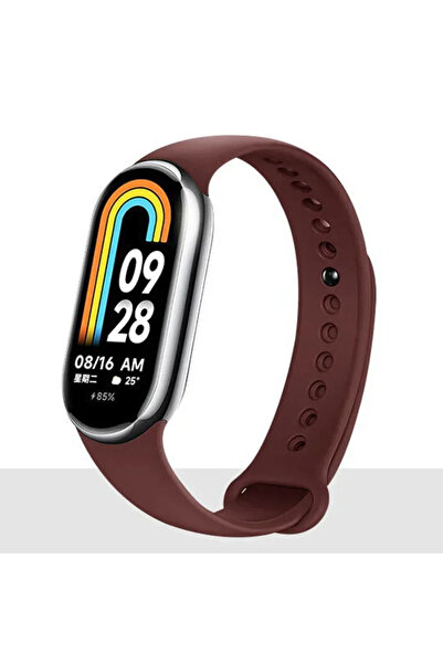 Choice6 سوار رياضي بديل لساعة شاومي مي باند 8 و14، لون أحمر خمري، متوافق مع ت...