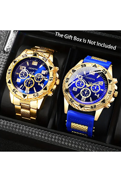Choice1 A Set Without Box 2pcs Men's Quartz Watch Set Fashion Men Business Wa...