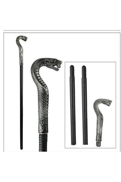 choice2 عصا سحرية على شكل أفعى الكوبرا، مقاس واحد D، مناسبة للهالوين، عصا مصر...