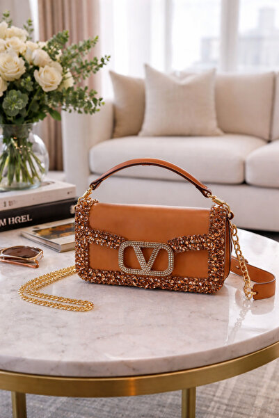 mothers dream ✨ LV Patent Leather Crystal Stone Luxury Bag – Diamond Edition ✨