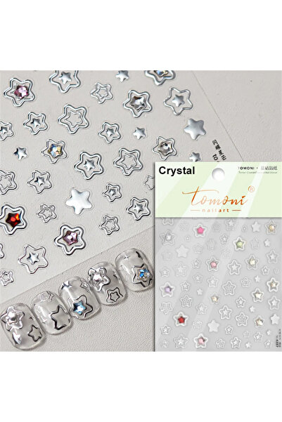 Choice8 NAILFYOU TO4357 1 piece 5D color crystal star nail stickers high qual...