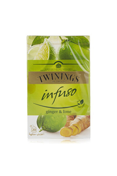 Twinings أكياس شاي إنفوسو العشبي بنكهة الزنجبيل الحار والليمون الحامض (20 كيس)