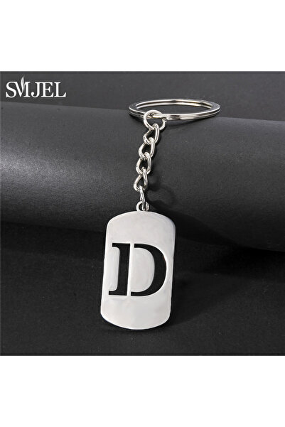 Choice24 D Cool Stainless Steel A-Z Letters Keychain Men Wallet Charms 26 Ini...