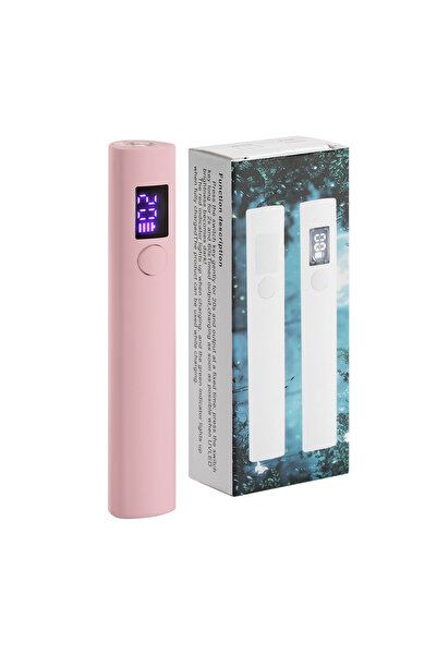 Choice1 مجفف أظافر محمول سريع الجفاف USB YZ07 وردي اللون، مصباح أظافر صغير يع...