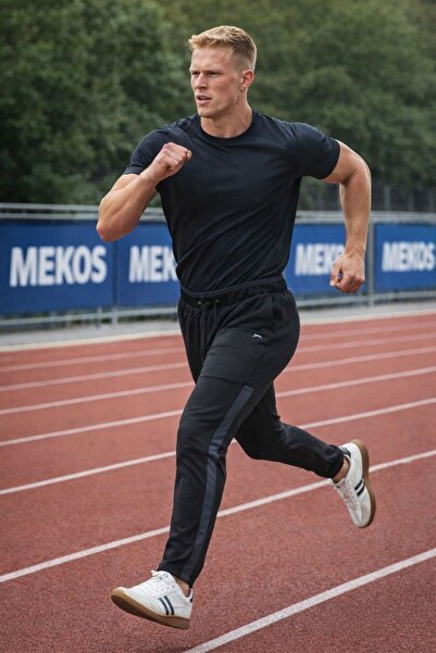 Slazenger New Season Diver Fabric Men's Black Sports Fitness Casual Sweatpant...