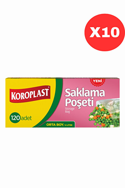 Koroplast Saklama Poşeti (EKO Buzdolabı Poşeti) Orta Boy 120'li X10
