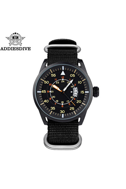 choice2 ساعة ADDIESDIVE الجديدة للرجال، سوداء اللون، تناظرية، مقاومة للماء حت...
