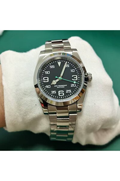 Choice5 ساعة رجالية (بدون شعار) DD39MM زجاج ياقوتي، ستانلس ستيل، حركة كوارتز ...