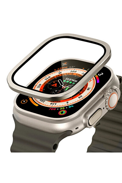 Choice10 واقي شاشة زجاجي مقوى من التيتانيوم لساعة أبل ألترا 2 مقاس 49 مم، مصن...