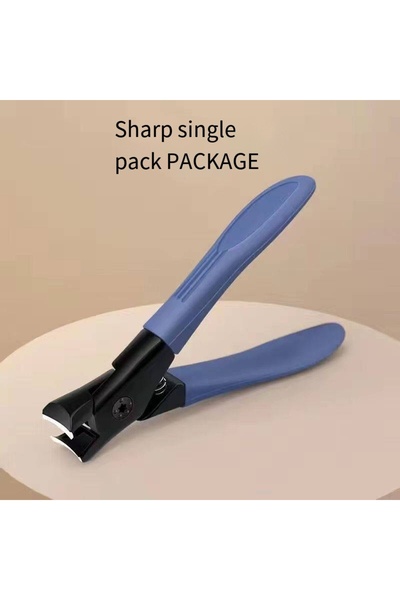 Choice مقص أظافر أزرق بفتحة كبيرة، مقص أظافر رمادي، أظافر سميكة لكبار السن، أ...