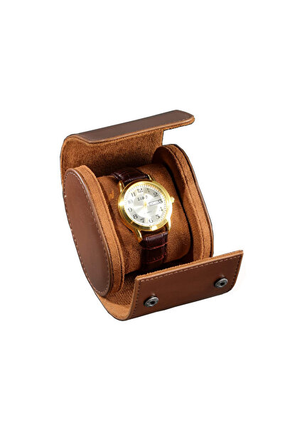 Choice1 حقيبة سفر بنية اللون لحفظ الساعات، تتسع لفتحة واحدة أو فتحتين أو ثلاث...