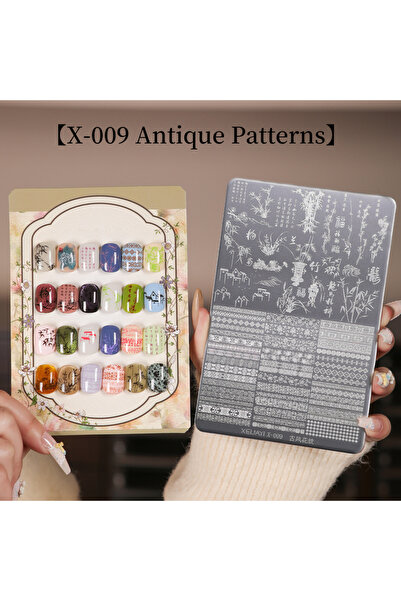 Choice11 لوحة ختم الأظافر gangban-X009 قطعة واحدة، 30 نقشة، استنسل فن الأظافر...