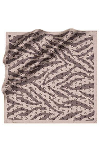 Cacharel Dark Gray 90X90 Silk Twill Scarf