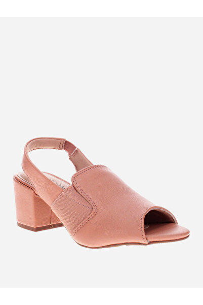 Modare Solid Open Toe Block Heel Shoes