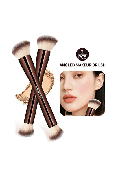 Choice8 فرشاة كونسيلر مزدوج الرأس من MAANGE، تتضمن فرشاة كريم أساس، وفرشاة بو...