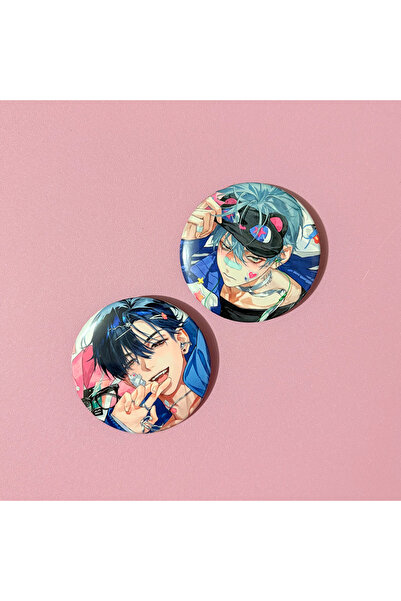 Choice1 2pcs 2 PCS/set Anime Alien Stage Brohes Tinplate TILL IVAN Badges Car...