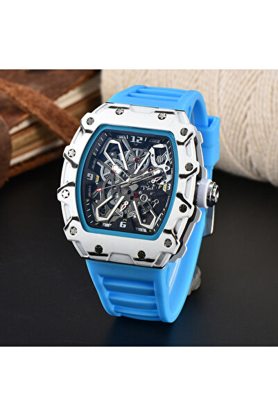 Choice9 ساعة رجالية جديدة من White Shell - Blue R، تجارة خارجية، بيع بالجملة،...