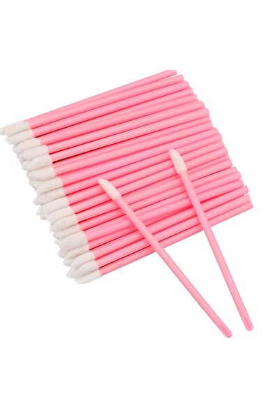 Choice ١٠٠ قطعة - فرشاة شفاه كريستالية وردية اللون، ١٠٠ قطعة، فرشاة شفاه للاس...