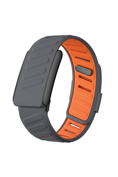 Choice15 سوار معصم رياضي جديد من WHOOP SportFlex، رمادي برتقالي أسود، مصنوع م...