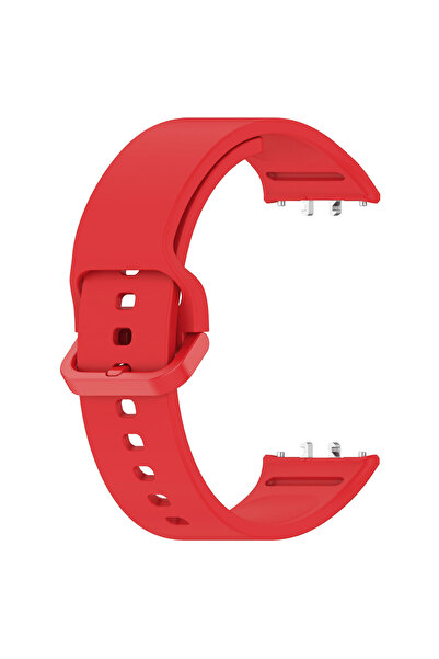 Choice5 سوار أحمر لساعة Fit 3 SM-R390، سوار رياضي متين من السيليكون، لون مفرد...