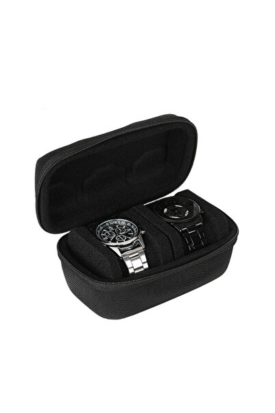 Choice1 2 Grids Portable Watch Storage Box Travel Cases Watch Box EVA Storage...