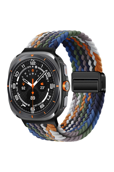 Choice23 Galaxy Watch Ultra Cowboy Colorful Nylon Magnetic Buckle Strap For W...