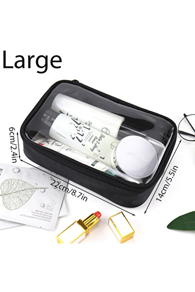 Choice1 L Clear Makeup Bag,Waterproof Toiletry Bag, Women Carry on Makeup Bag...