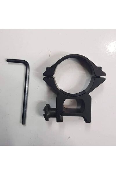 Forestia 22mm Ray Uyumlu Metal Dürbün Ayağı ve Fener Tutucu Kelepçe - 30mm Dü...