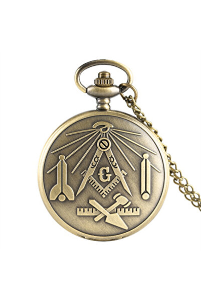 Choice قلادة برونزية عتيقة بتصميم ماسوني، ساعة كوارتز رقمية عربية، أفضل ما في...