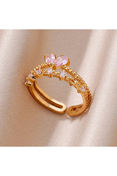 Choice9 resizable JZ5189G Enamel Heart Stainless Steel Rings for Women Colorf...