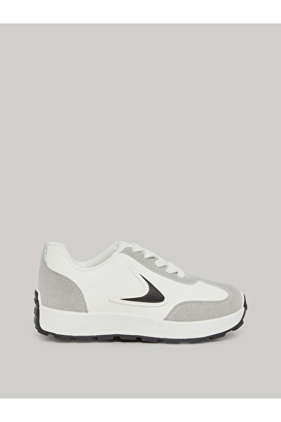 Styli Girls Panelled Lace Up Sneakers