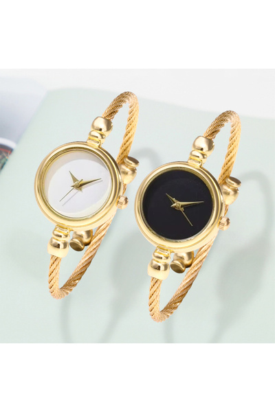 Choice1 Gold Set 2PCS Women's Watches Fashion Gold Fine Strap Ladies Bracelet...