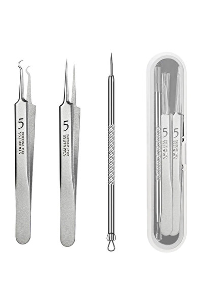 Choice1 3 قطع - B 1/3/8 قطع إبرة ومشبك لإزالة حب الشباب، أداة من الفولاذ المق...