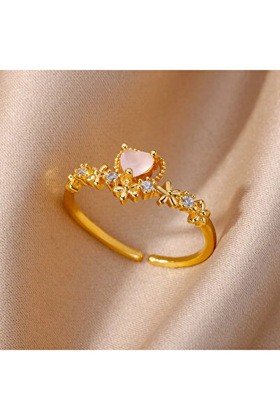 Choice3 resizable JZ4416G-1 Enamel Heart Stainless Steel Rings for Women Colo...