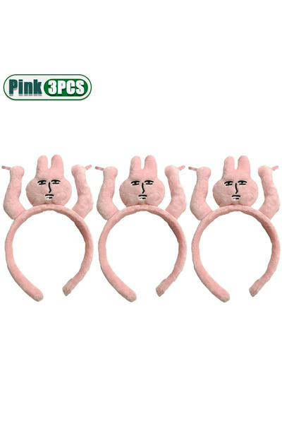 Choice1 3 قطع من عصابات الرأس، من 1 إلى 3 قطع، ربطة شعر أرنب وردية جديدة، ربط...