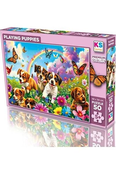 Ks Games Playing Puppies 50 Parça