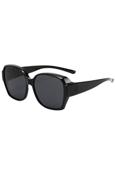 Choice6 black Sunglasses Myopia Glasses Cover Polarized Sunglasses Folding Fi...