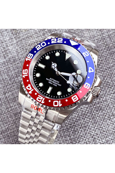 Choice9 glass(visible) back jubilee-blue red 200m Waterproof Miyota8215 Autom...