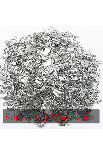 Choice8 SN478 Randomly Mix 20/30/50pcs Metal Alloy Charms Pendants Beads For ...