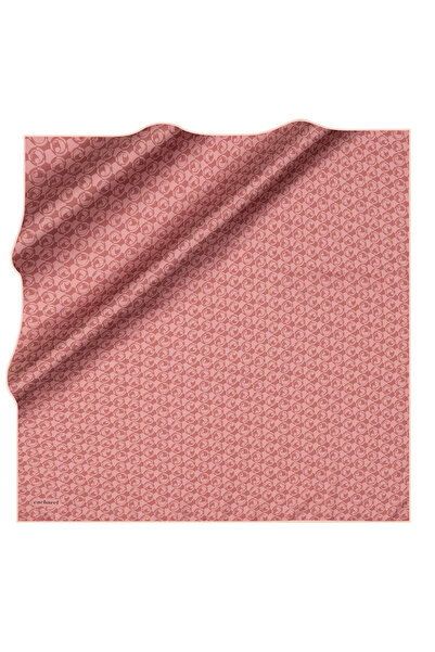 Cacharel Pink 90X90 Silk Twill Scarf
