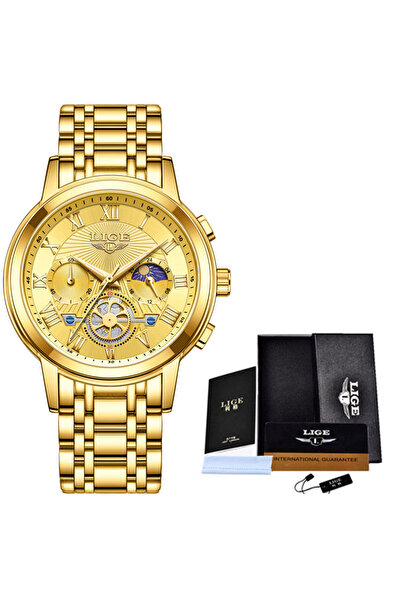 Choice4 ساعة LIGE ذهبية بالكامل 2024، ساعة LIGE النسائية الفاخرة ذات التصميم ...