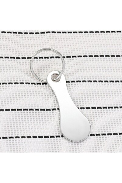 choice2 سلسلة مفاتيح لامعة لعربة التسوق، قطعة واحدة، عملة معدنية ربع دولار، ح...