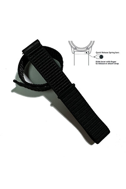 Choice6 حزام نايلون أسود جديد بتصميم جديد، قابل للتعديل لراحة مثالية، مزود بخ...